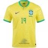 Officiële Voetbalshirt Brazilië G. JESUS 19 Thuis WK 2022 - Heren